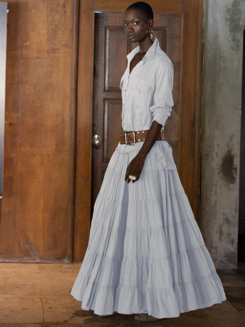 Erika Peña White Ana Skirt. Size XS/S